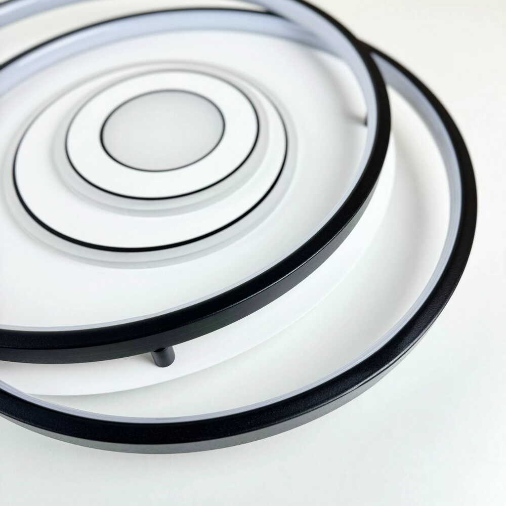 Светильник LED smart GALAXY с пультом 100Вт 3000-5000K 5500Lm Круглый Черно-белый 220825